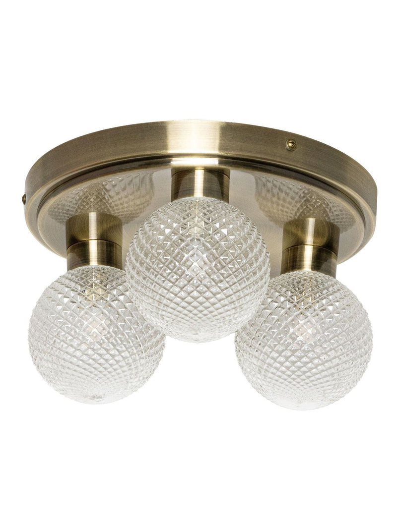 BHS antique brass Vermont ceiling light, imported from the UK