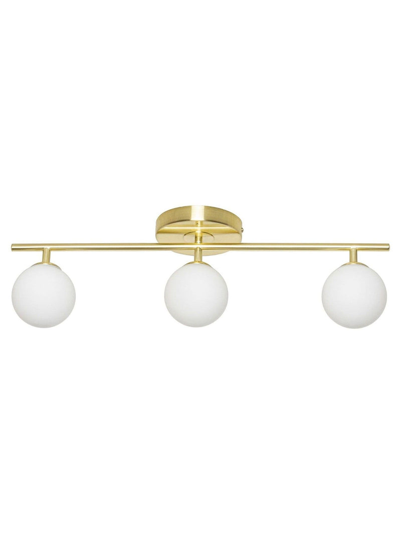 BHS satin brass Toronto bathroom ceiling light, UK version