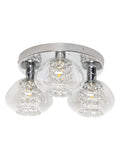BHS chrome Vancouver Glam bathroom ceiling light, imported from the UK