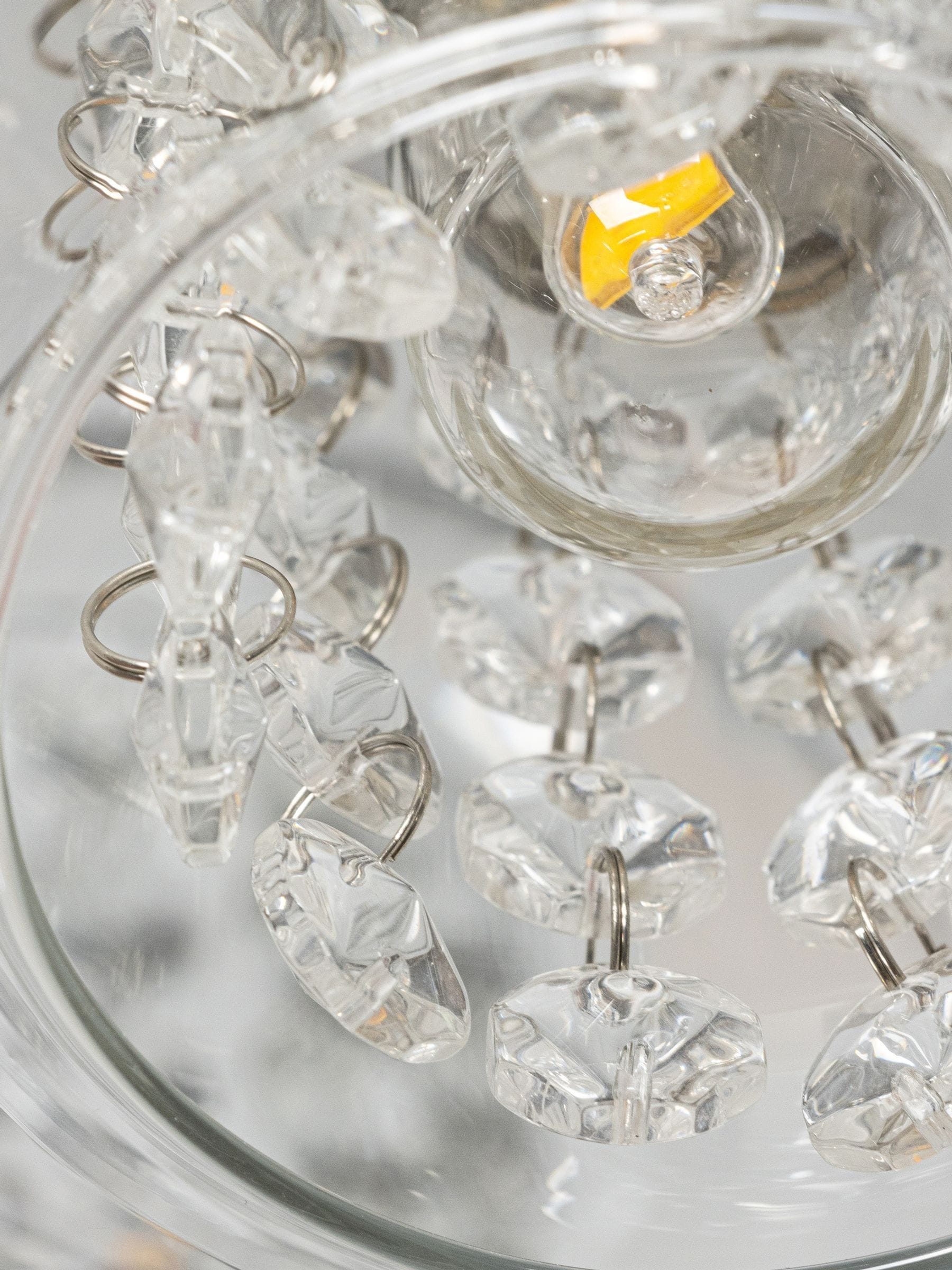 BHS chrome Vancouver Glam bathroom ceiling light, imported from the UK