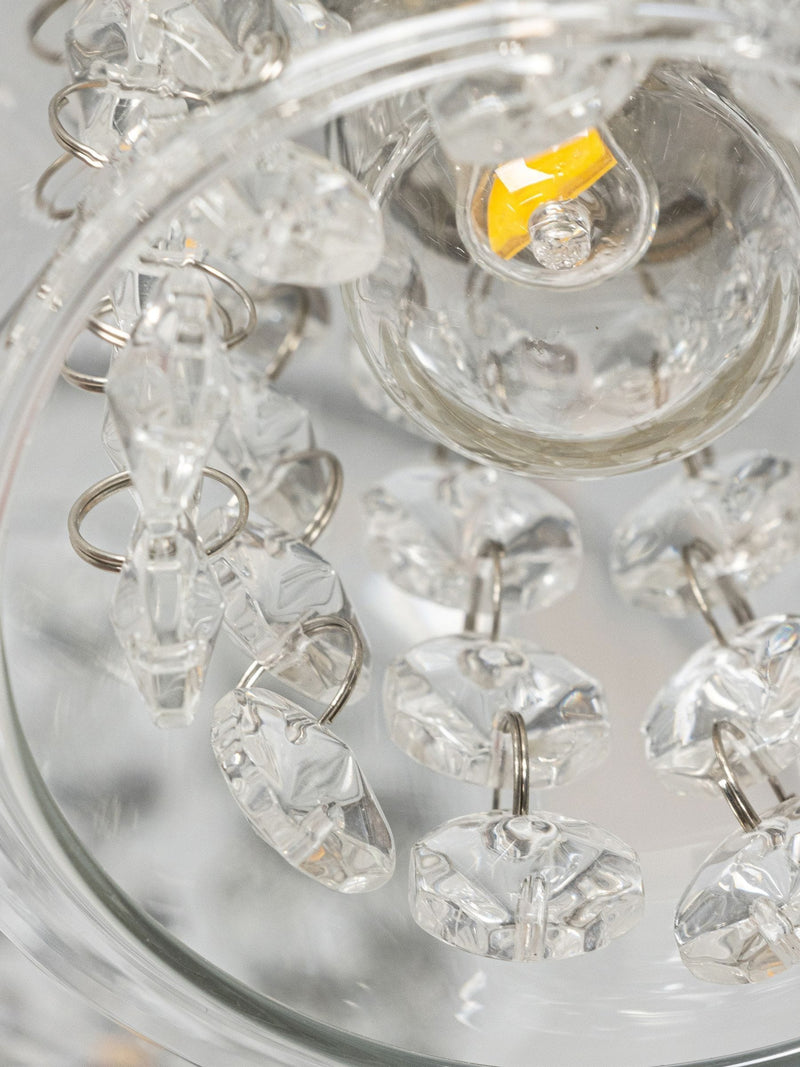 BHS chrome Vancouver Glam bathroom ceiling light, imported from the UK