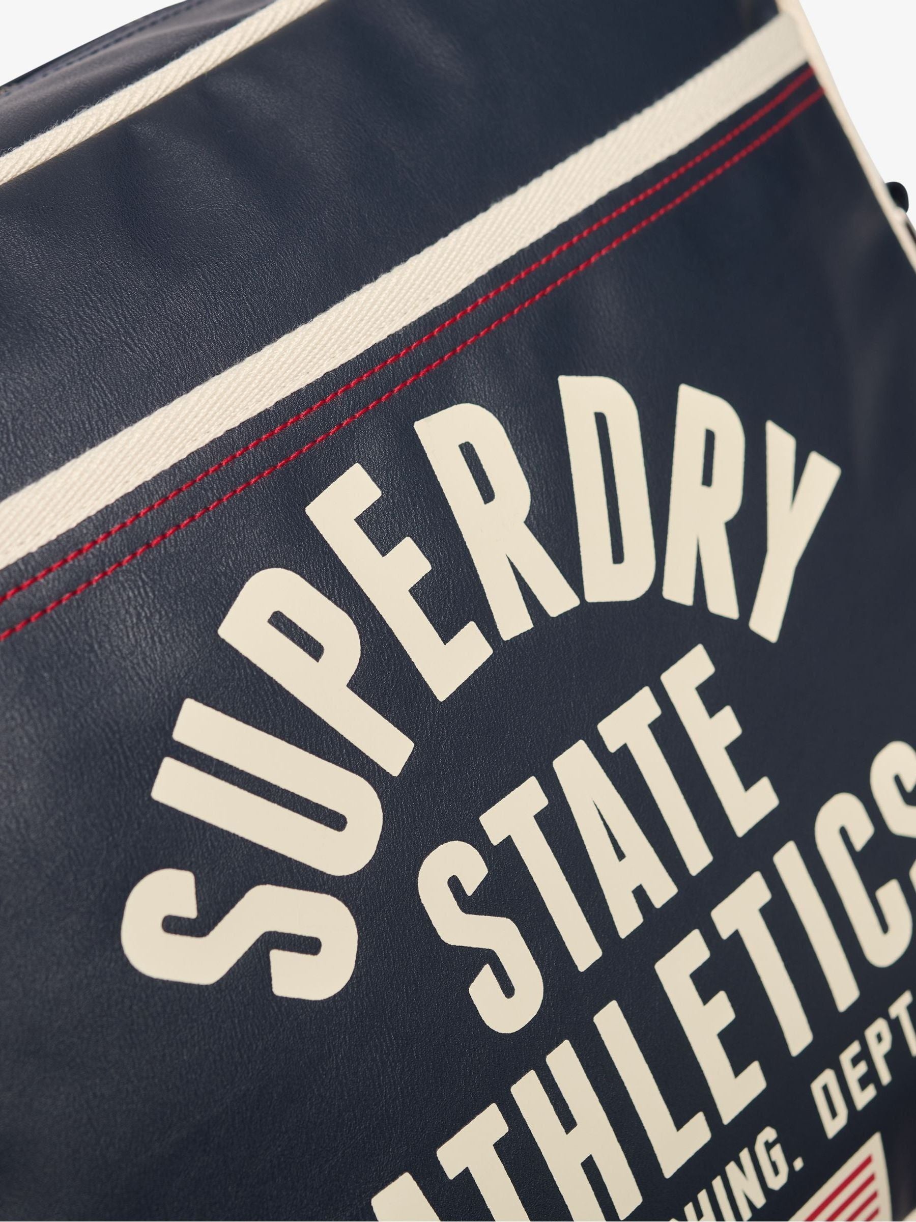 Superdry Blue Retro Alumni Messenger Bag, imported from the UK
