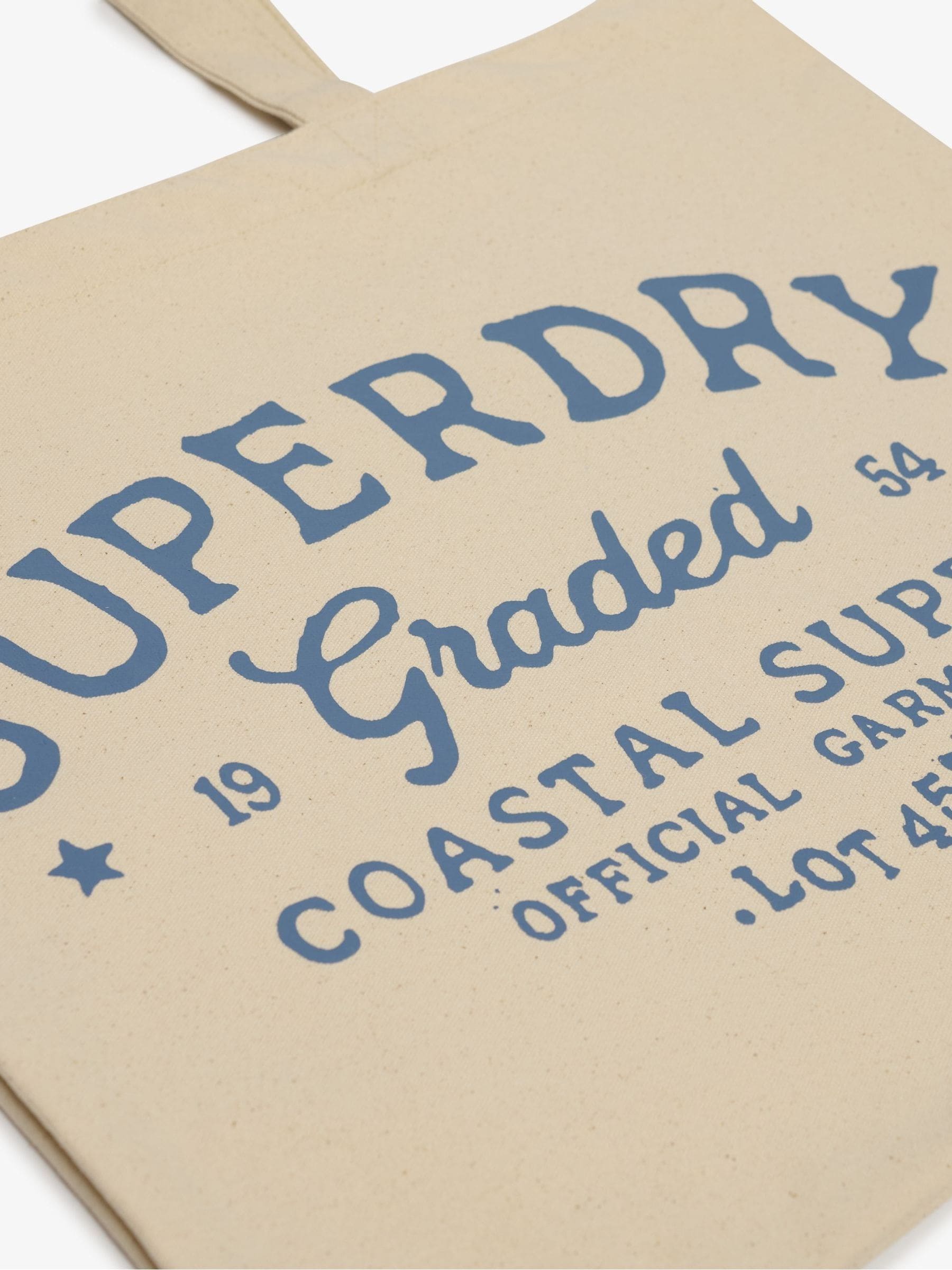 Superdry natural cotton tote bag, imported from the UK