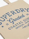 Superdry natural cotton tote bag, imported from the UK