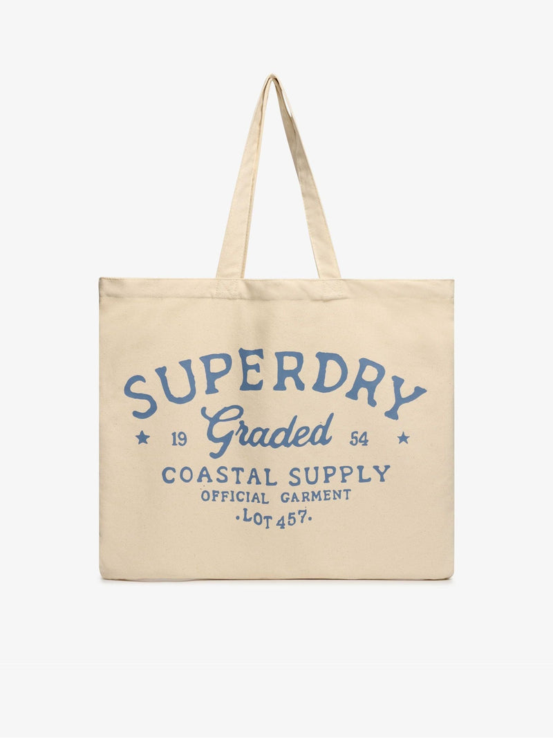Superdry natural cotton tote bag, imported from the UK