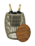 Outdoor Living Seville acacia wood side table 3-in-1 (British brand)