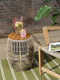 Outdoor Living Seville acacia wood side table 3-in-1 (British brand)