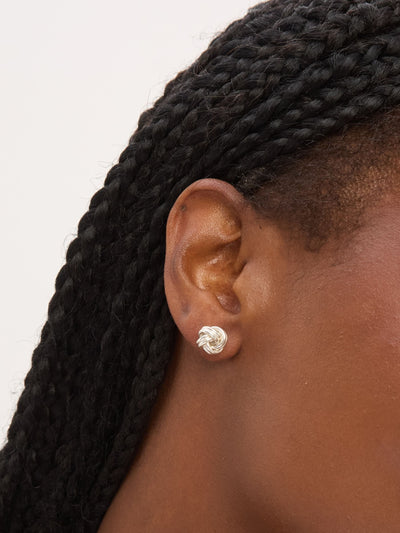 Neste Sterling Sølv 925 Rillede Dome Stud Øredobber 9 mm - Kjøp online hos McGrocer