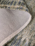 Blue Blended Border rug with double-border design (British brand)