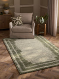 Green Blended Border Rug