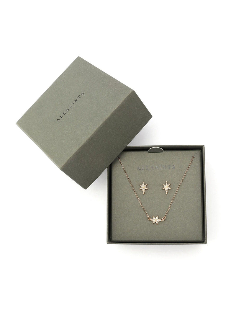 AllSaints Gold Celestial Pavé Jewelry Set - British product