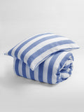 Secret Linen Store cobalt blue cora stripe pillowcase - British product