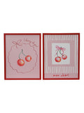 Decoris cherry wall art set of 2 canvases 40x50cm - British product