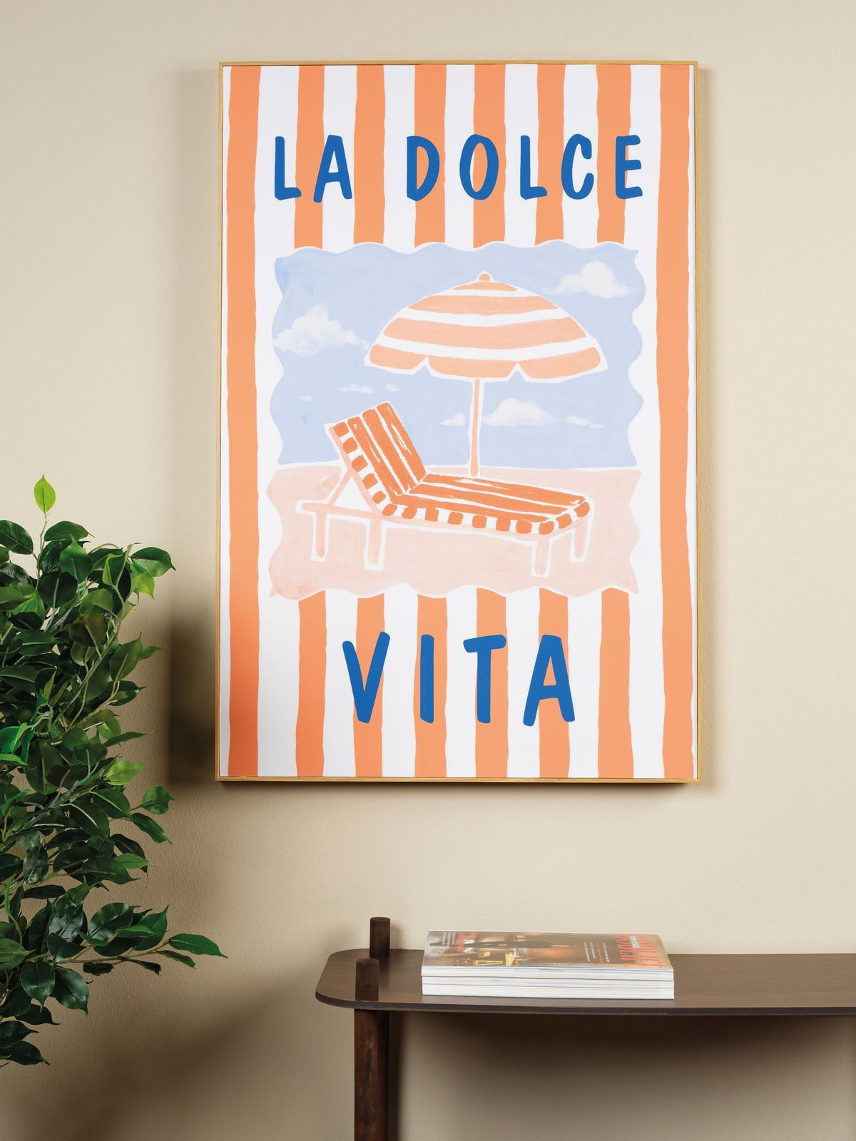 Decoris beach canvas wall art 60x90 cm, imported from the UK