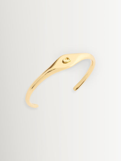 Next Gullfarget Messing Seglstempel Cuff Armbånd- Kjøp online hos McGrocer