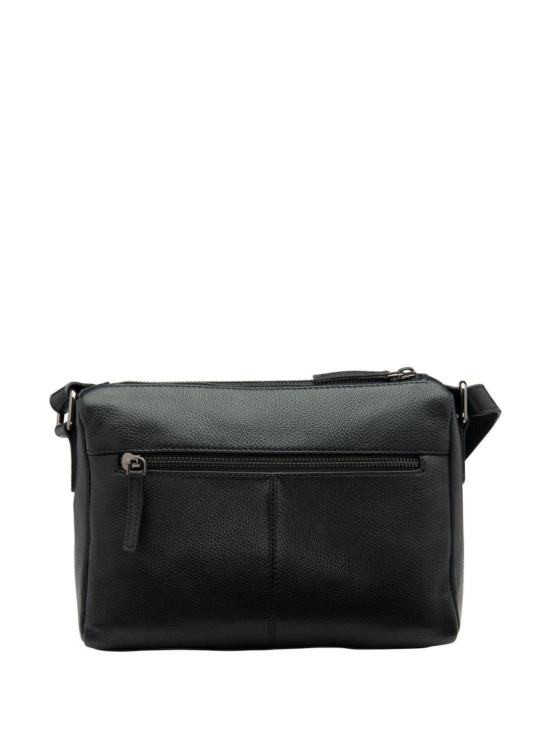 Lotus black leather handbag (British brand)