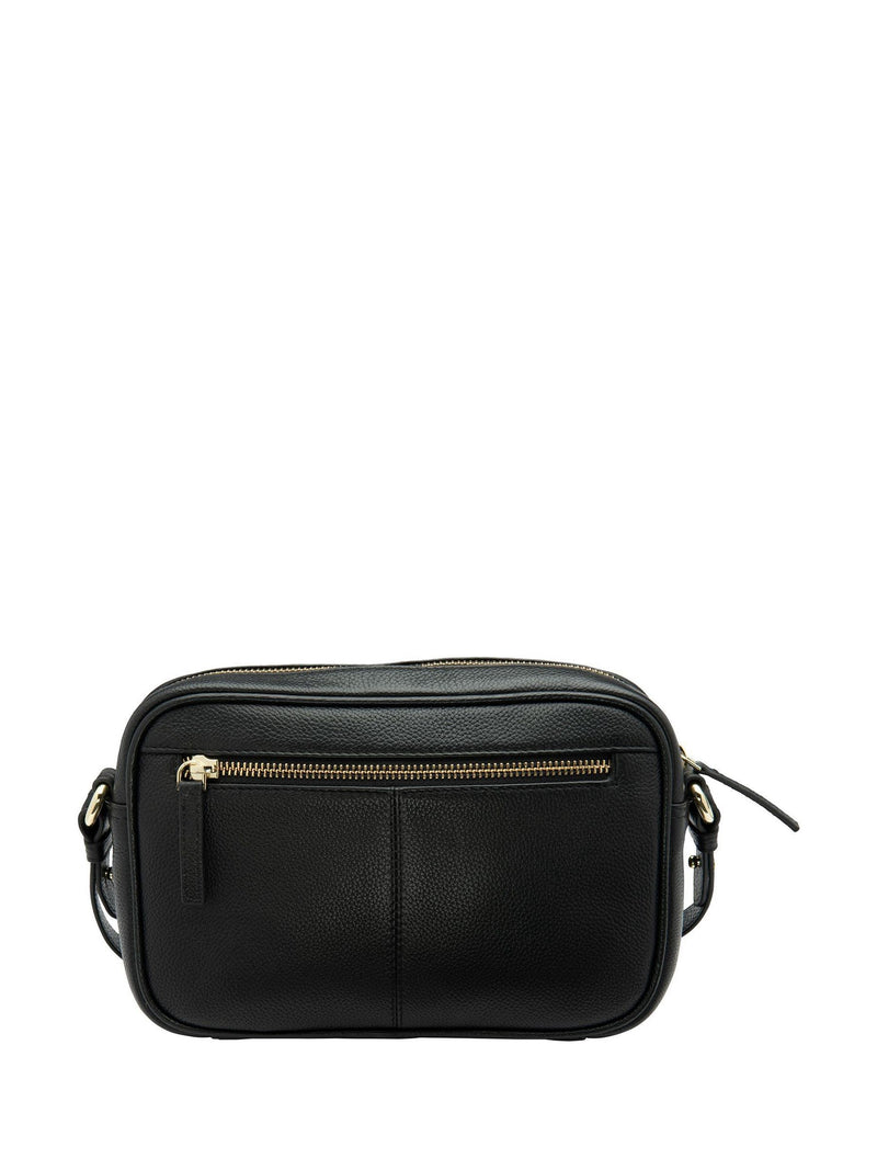 Lotus black leather handbag (British brand)