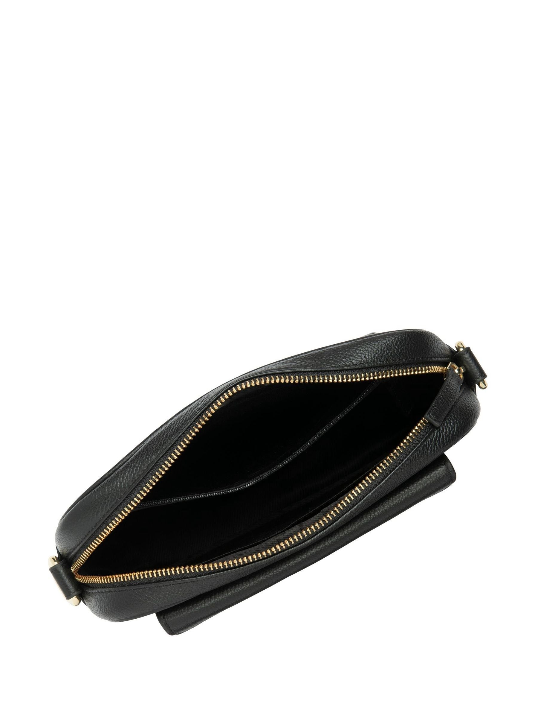 Lotus black leather handbag (British brand)