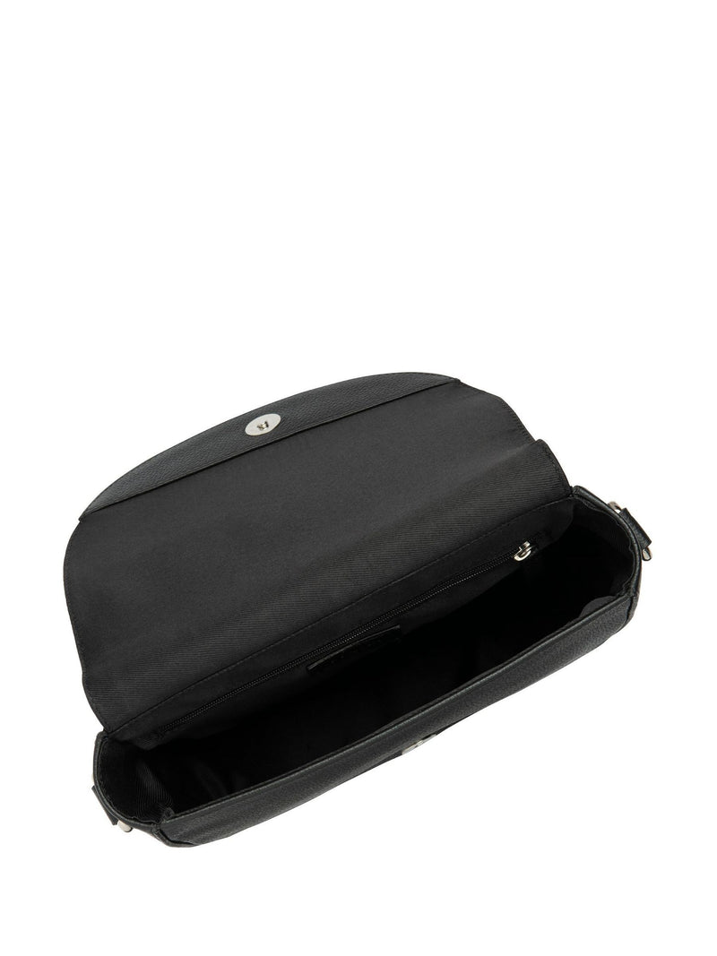 Lotus black leather saddle bag (British brand)