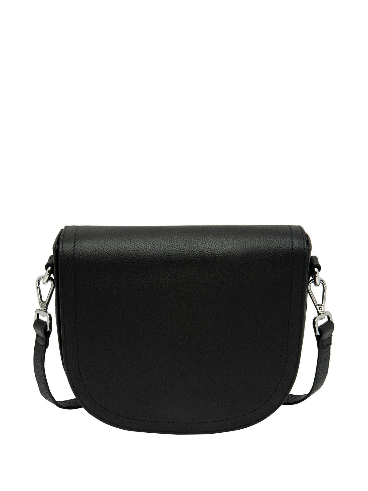 Lotus black leather saddle bag (British brand)