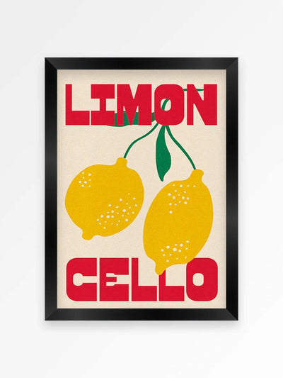 اشترِ عبر الإنترنت من McGrocer لوحة فنية جدارية We Are Proper Good Yellow Limoncello
