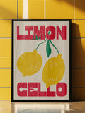 We Are Proper Good Yellow Limoncello art print (British brand)