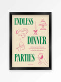 We Are Proper Good pink kitchen gallery wall art set (British brand)