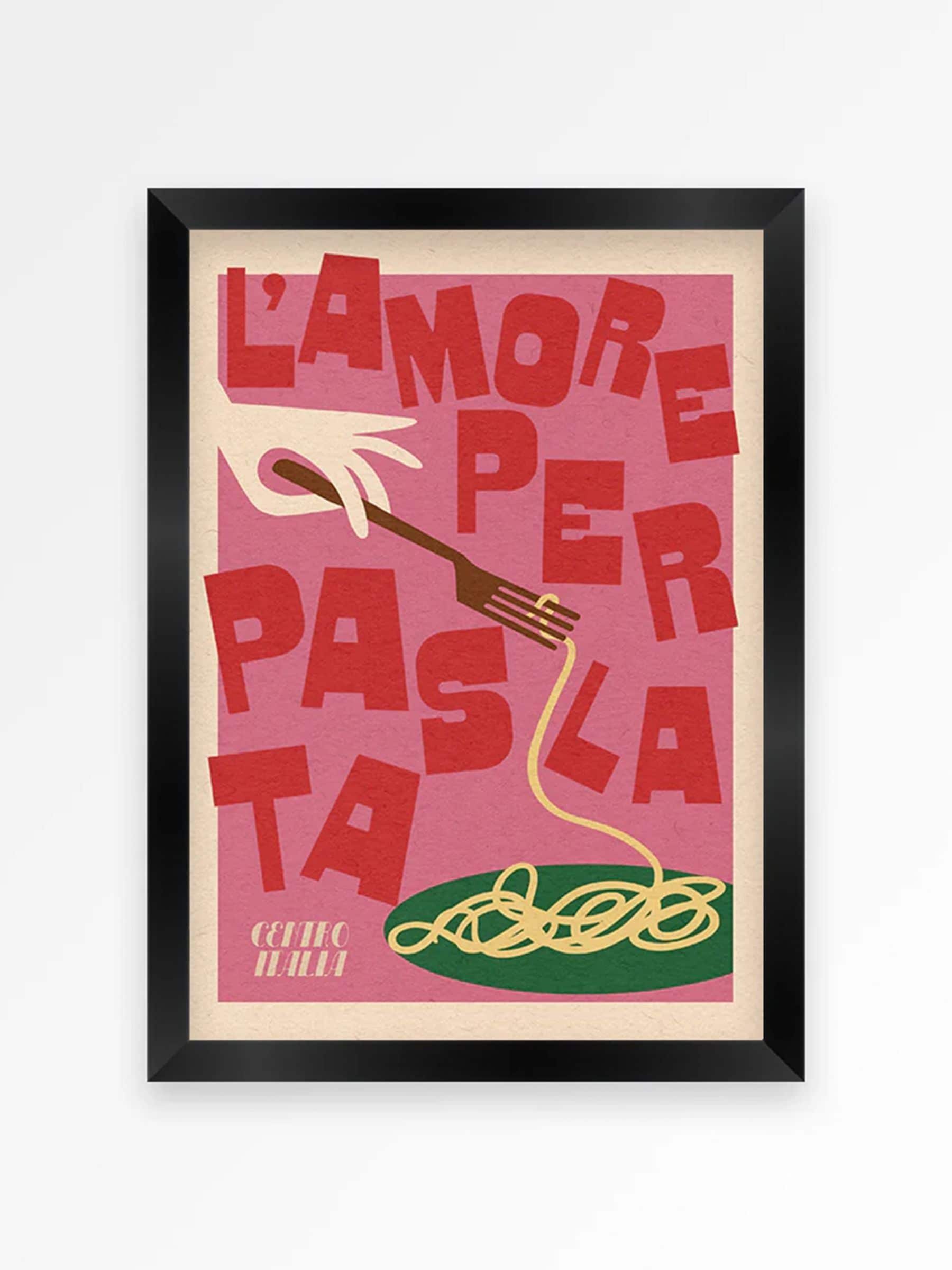 We Are Proper Good pink kitchen gallery wall art set (British brand)