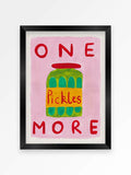 Proper Good pink pickle art print (British brand)
