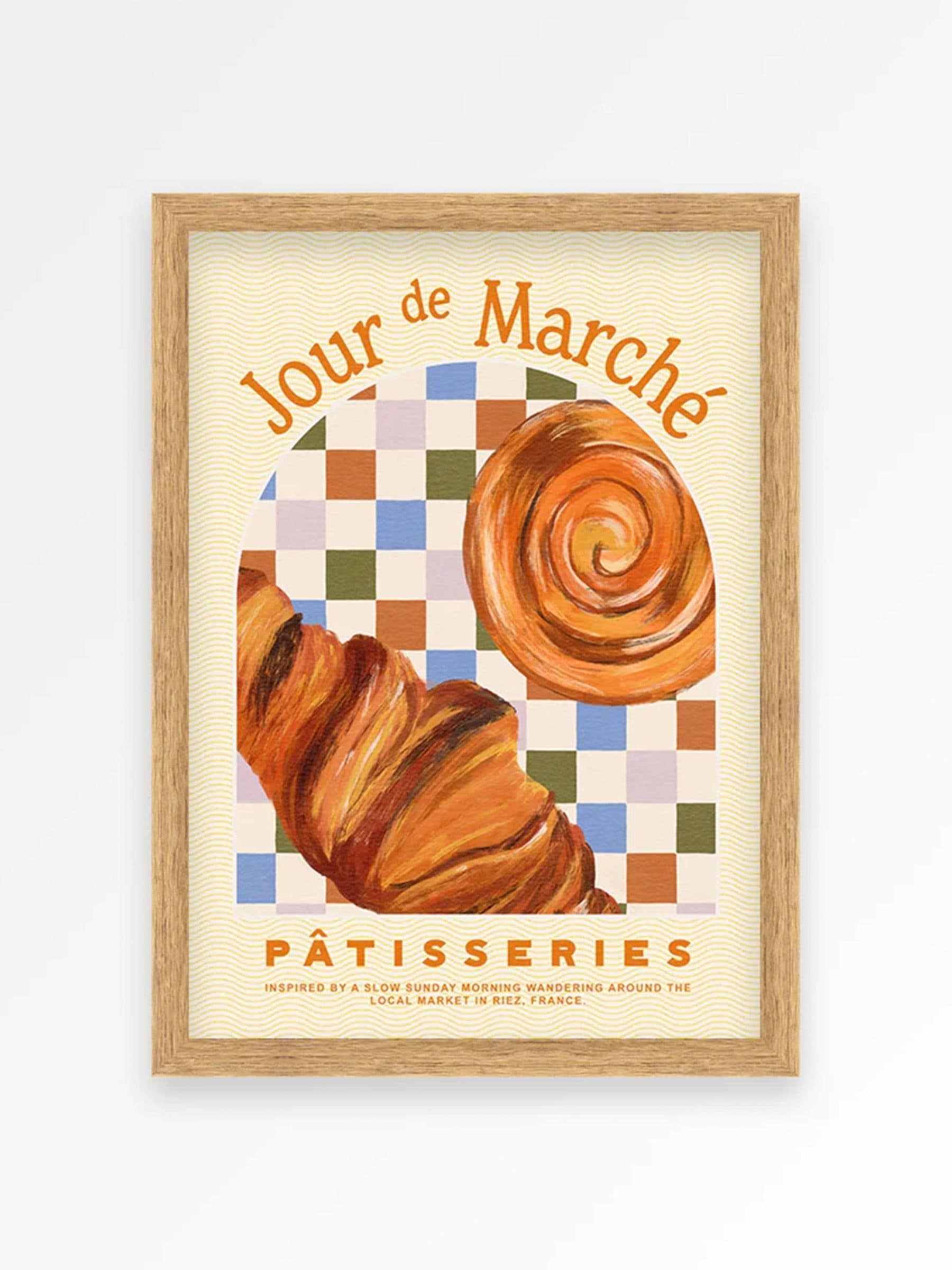 We Are Proper Good multi pastries art print (British brand)