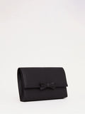 Phase Eight black grosgrain bow clutch, UK version