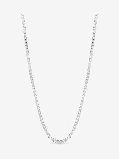 Next Jon Richard Silver Tone Cubic Zirconia Round Tennis Necklace Fashion Jewellery 406.4mm- Buy online at McGrocer