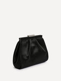 Linzi Black Flirt ruched clutch bag, UK version
