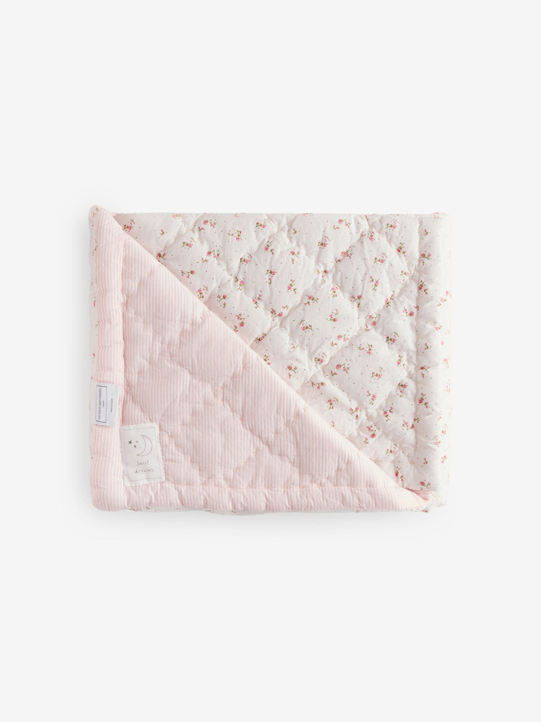 The White Company reversible floral quilt cot bed - British product