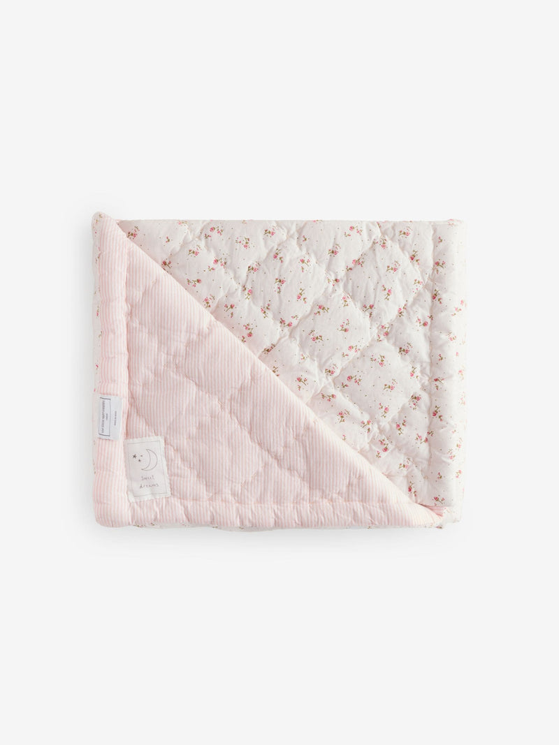 The White Company reversible floral quilt cot bed - British product