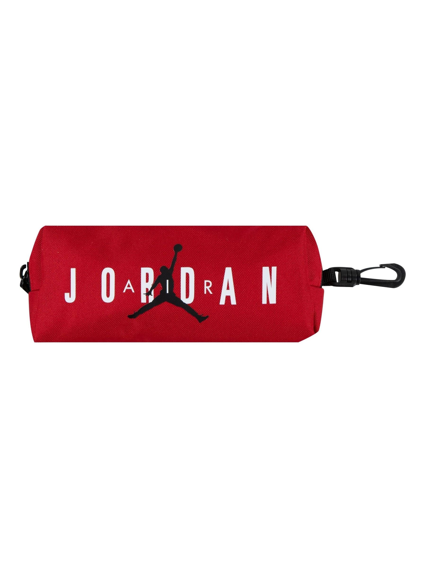 Jordan red school backpack with pencil case - British product