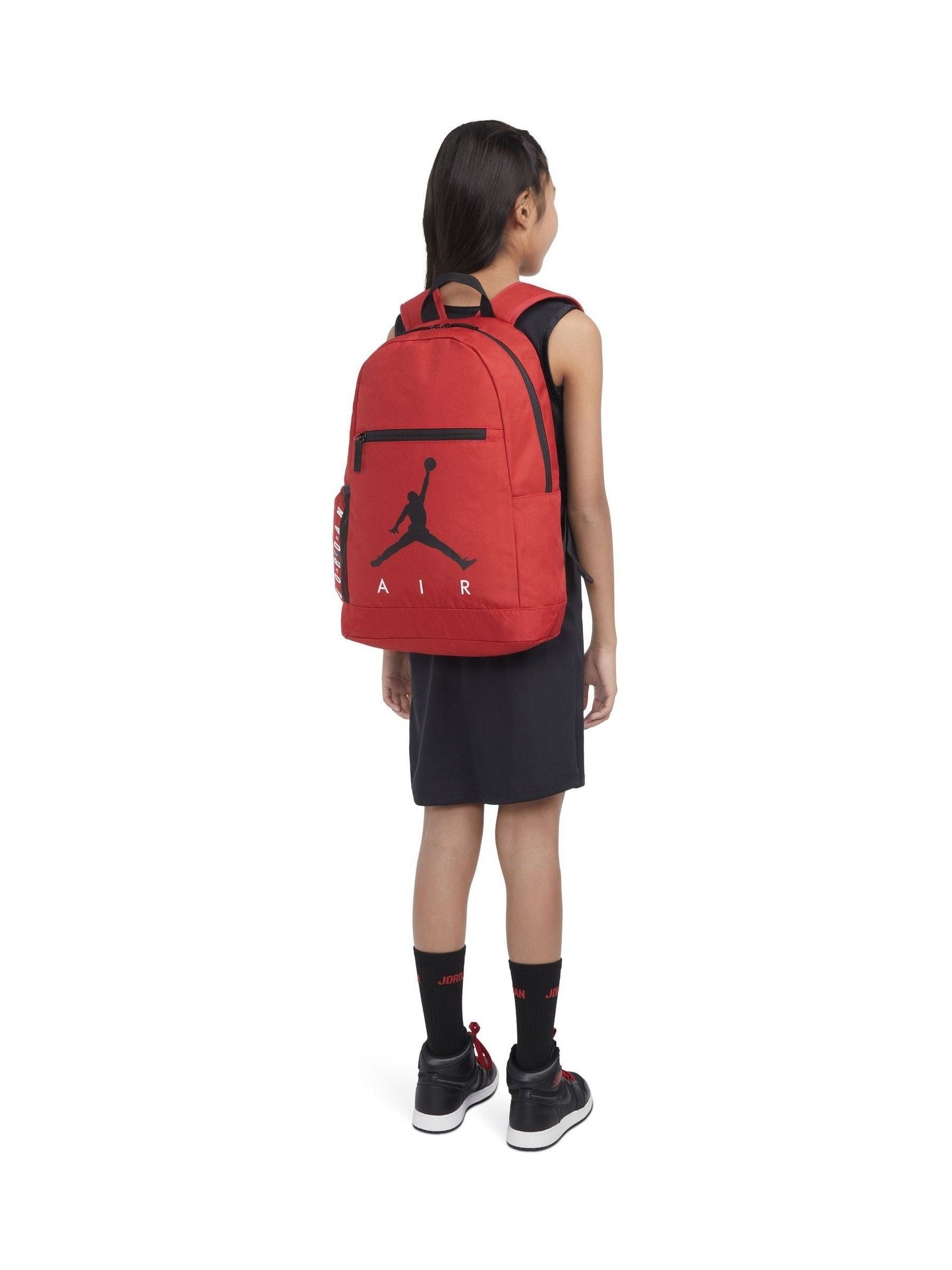 Jordan red school backpack with pencil case - British product