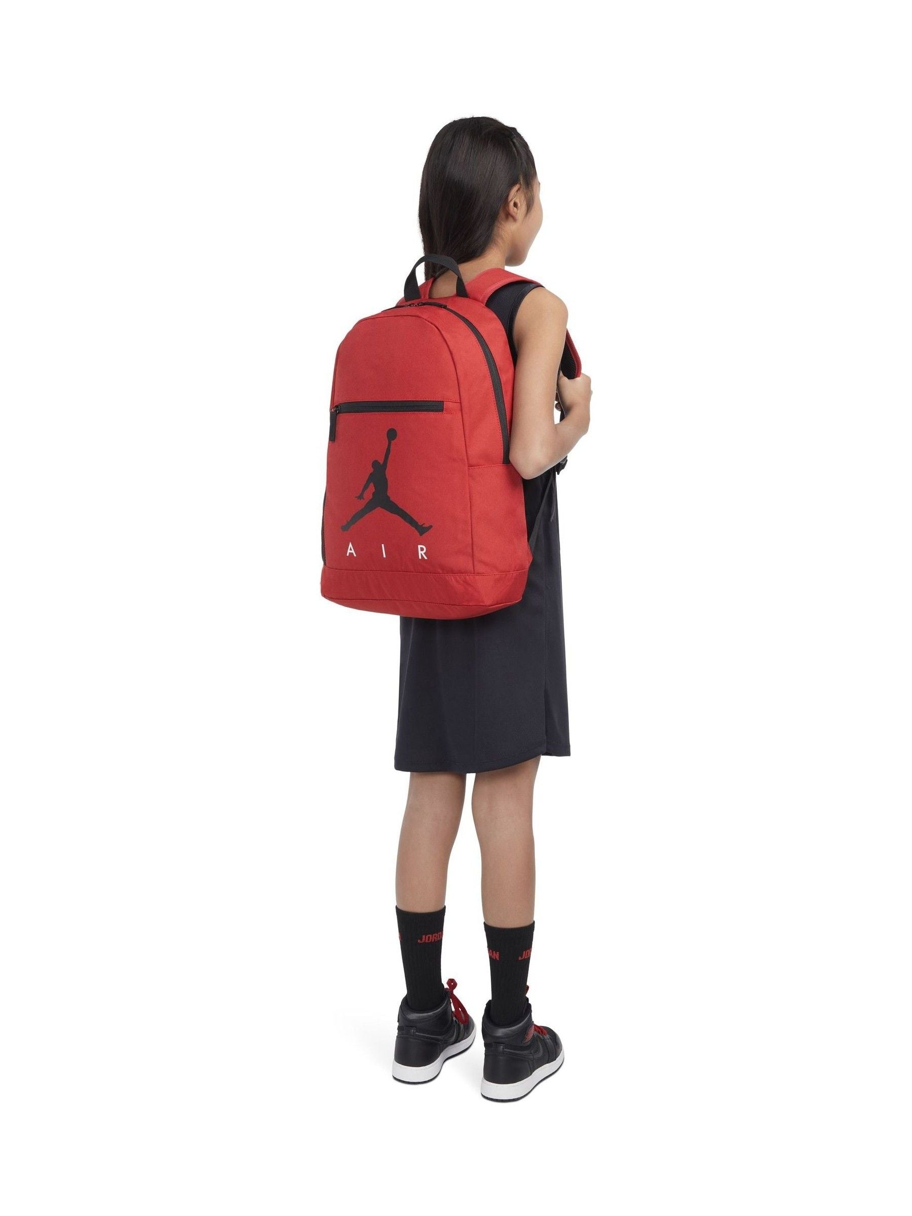 Jordan red school backpack with pencil case - British product