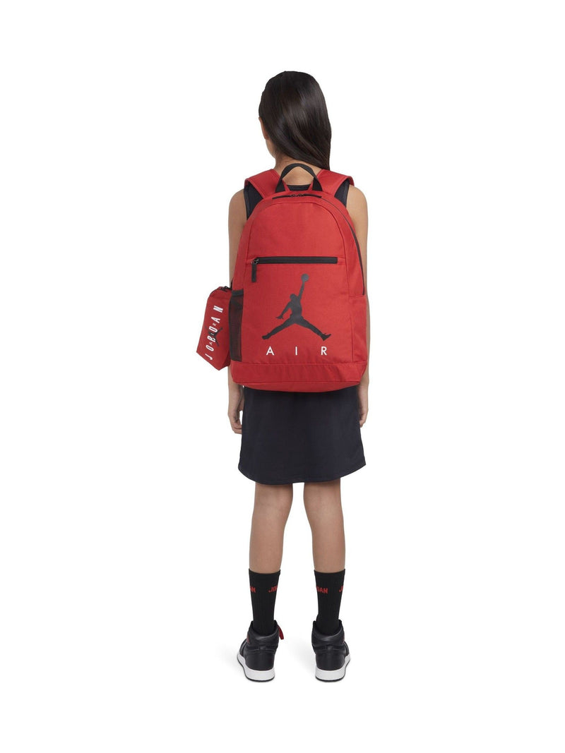Jordan red school backpack with pencil case - British product