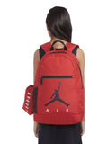 Jordan red school backpack with pencil case - British product