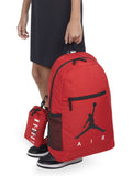 Jordan red school backpack with pencil case - British product