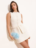 Lipsy blue feather clutch bag - British product