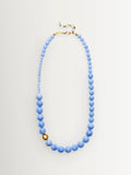 Anni Lu blue lace agate necklace gold plated (British brand)