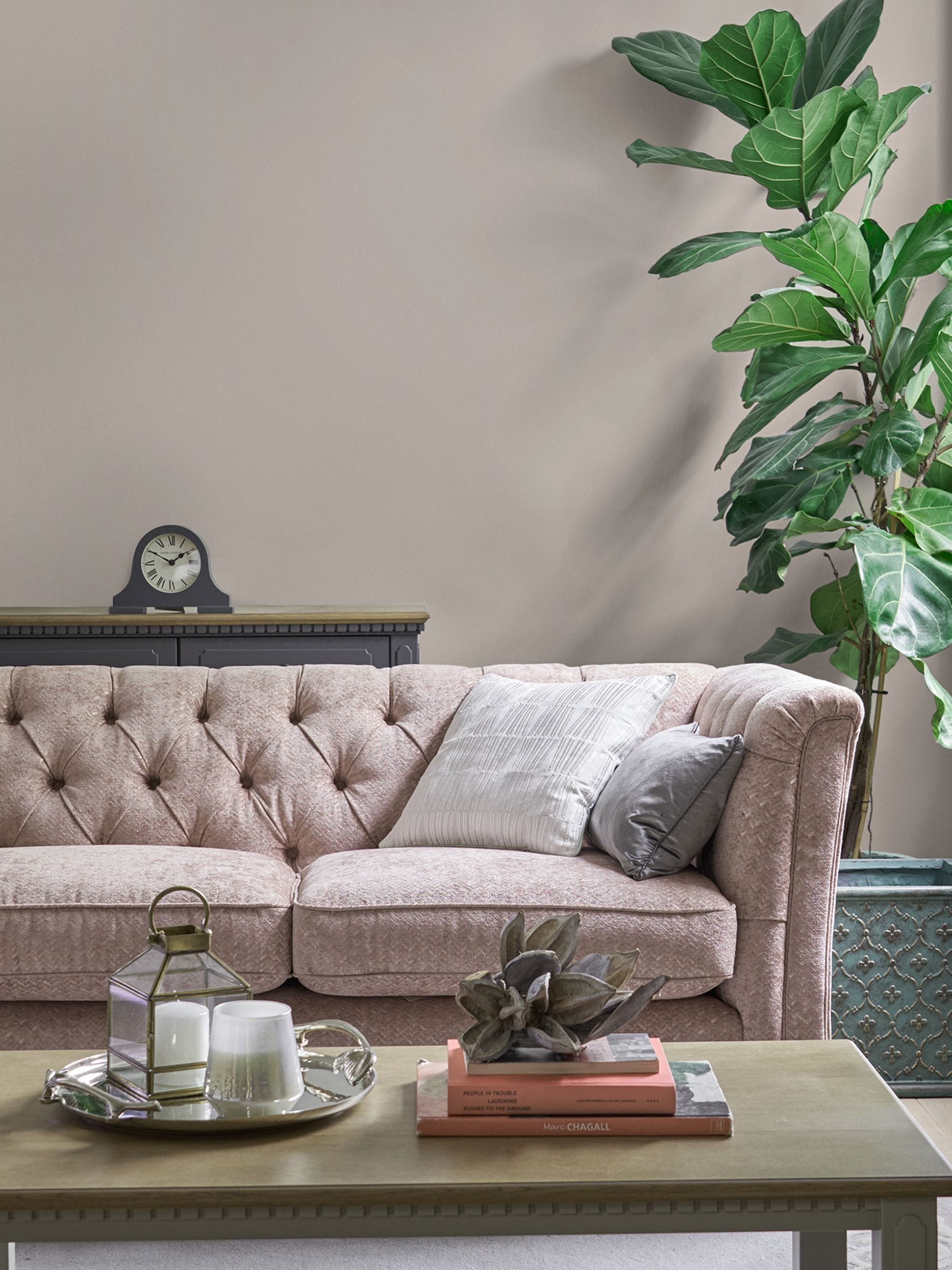 Laura Ashley Pale Chalk Pink Matt Emulsion Peel & Stick Paint Sample