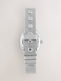 Silver tone oval case mesh watch 2.5cm, UK version