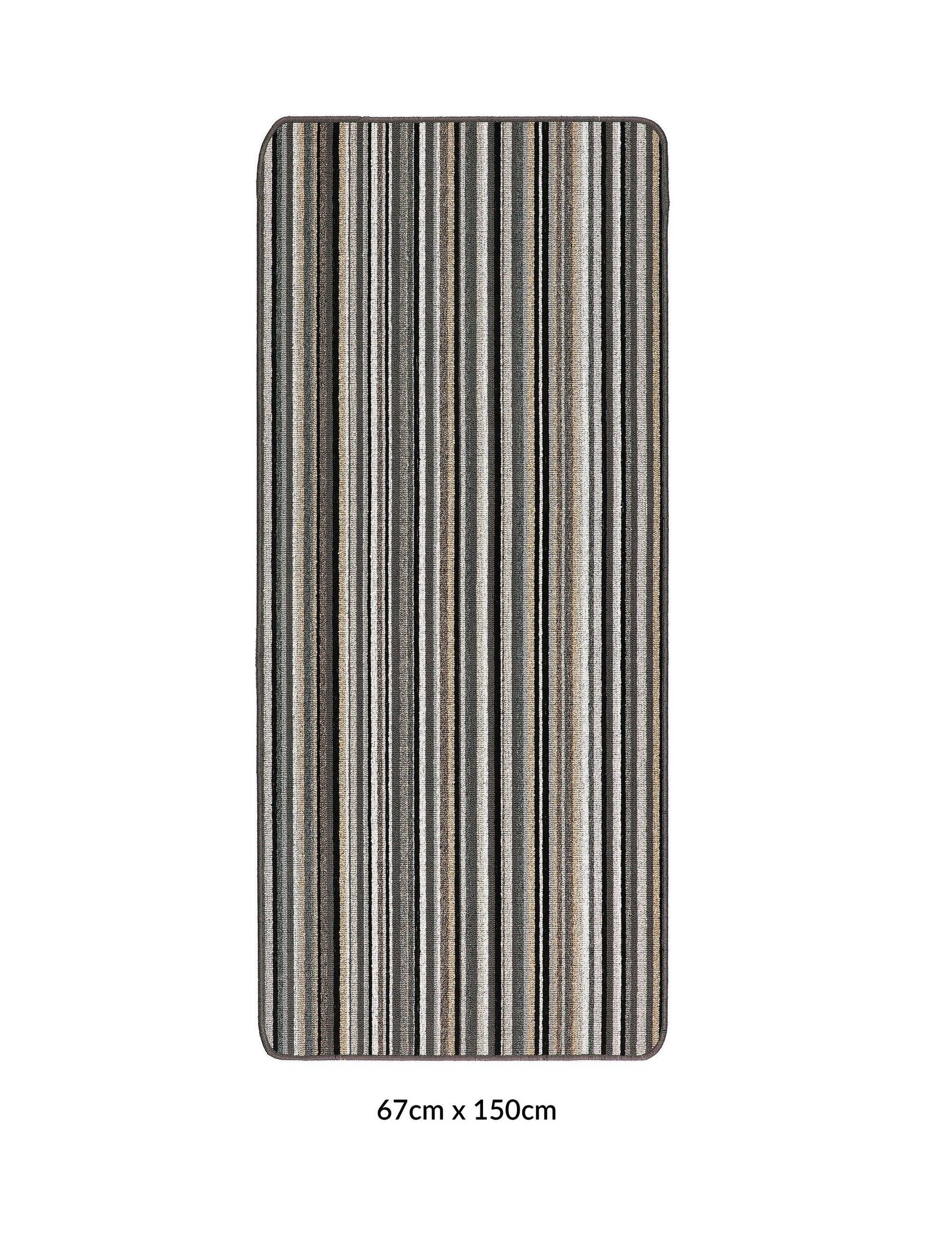 My Mat Candy Multi Stripe Runner floor mat, imported from the UK