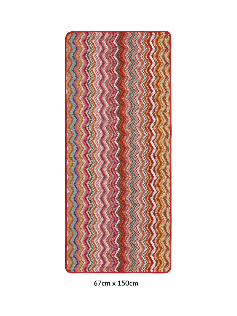 My Mat Candy Multi Bright Zig Zag runner, imported from the UK