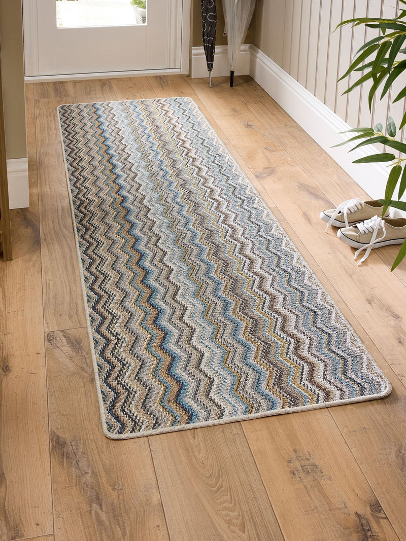My Mat Candy Multi Zig Zag doormat colourful, imported from the UK