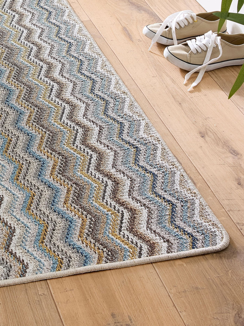 My Mat Candy Multi Zig Zag doormat colourful, imported from the UK