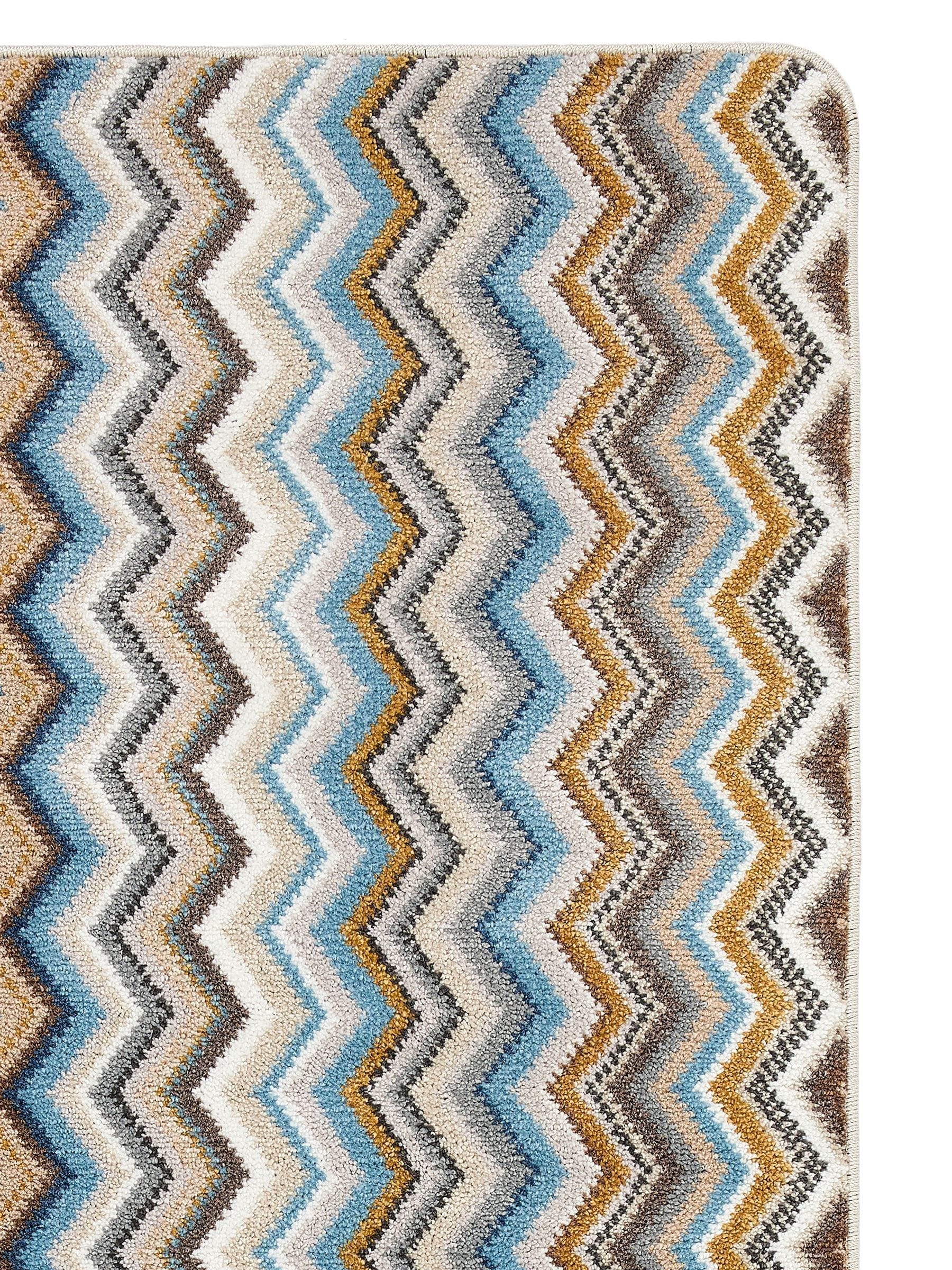 My Mat Candy Multi Zig Zag doormat colourful, imported from the UK